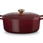 Cast Iron Signature Oval CasseroleGarnet image number 1